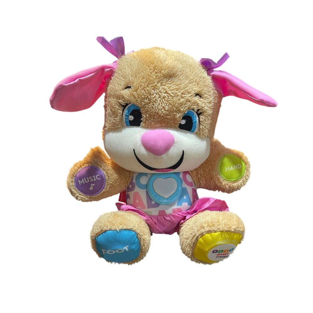 Fisher-Price Laugh & Learn Smart Stages Sis Puppy Interactive Educational Plush